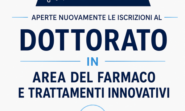 Iscrizione Bando 42 ciclo Dottorato Area del Farmaco e Trattamenti Innovativi. Scadenza 17 Giugno 2026 ore 12.00.
